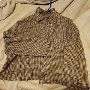 Ashley Stewart Plaid Button Up